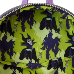Limited Edition Maleficent Window Box Glow Mini Backpack - Loungefly.com Exclusive -Toy World Shop WDBK3079 LFDISNEYMALIFICENTWINDOWBOXMINIBACKPACK0364INSIDE