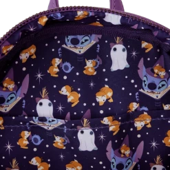 Stitch Exclusive Spooky Stories Halloween Glow Mini Backpack - Loungefly USA Exclusive -Toy World Shop WDBK3317 LFDISNEYSTITCHWITHBOOKHALLOWEENMINIBACKPACK3382INSIDE