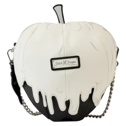 Stitch Shoppe Evil Queen Exclusive Black Glitter Poison Apple Glow Crossbody Bag - Loungefly USA Exclusive -Toy World Shop WDSSTB0036 SSDISNEYEVILQUEENPOISONBLACKAPPLECROSSBODY3391BACK