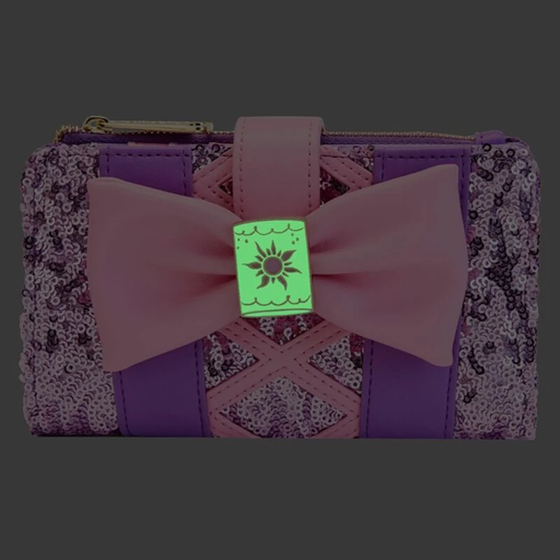 Exclusive - Rapunzel Sequin Glow Flap Wallet - Loungefly.com Exclusive 6 Exclusive - Rapunzel Sequin Glow Flap Wallet - Loungefly.com Exclusive - Image 4