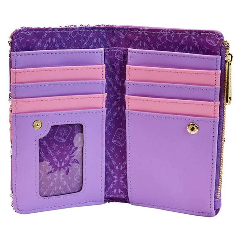 Exclusive - Rapunzel Sequin Glow Flap Wallet - Loungefly.com Exclusive 9 Exclusive - Rapunzel Sequin Glow Flap Wallet - Loungefly.com Exclusive - Image 7