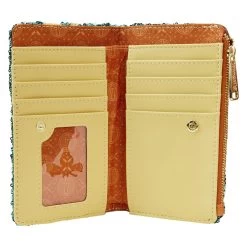 LOUNGEFLY Exclusive - Princess Merida Sequin Flap Wallet -Toy World Shop WDWA2482 LFDISNEYBRAVEMERIDAPRICESSSEQUINFLAPWALLET0633INSIDE