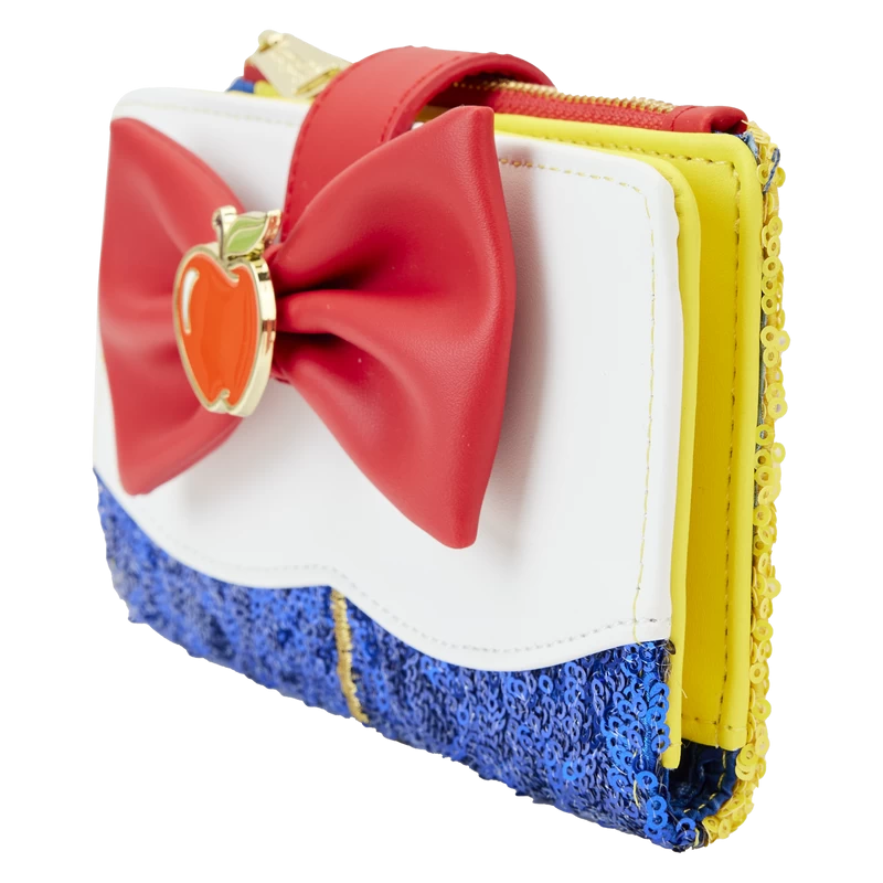 Snow White Princess Sequin Series Flap Wallet - Loungefly.com Exclusive 4 Snow White Princess Sequin Series Flap Wallet - Loungefly.com Exclusive - Image 2