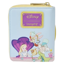 Alice In Wonderland Cameo Zip Around Wallet - Loungefly.com Exclusive -Toy World Shop WDWA2544 LFDISNEYALICEINWONDERLANDCAMEOZIPAROUNDWALLET0401BACK