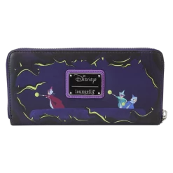 Maleficent Window Box Glow Zip Around Wristlet Wallet - Loungefly.com Exclusive -Toy World Shop WDWA2545 LFDISNEYMALIFICENTWINDOWBOXZIPAROUNDWRISTLET0369BACK