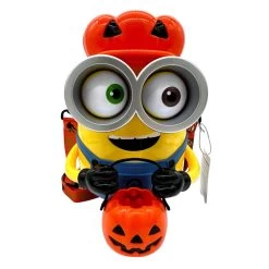 Disney Universal Studios Trick Or Treat Pumpkin Minion Popcorn Bucket