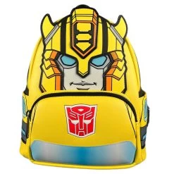 LOUNGEFLY Grotto Treasures Exclusive - Hasbro Transformers Bumblebee Glow In The Dark Mini Backpack