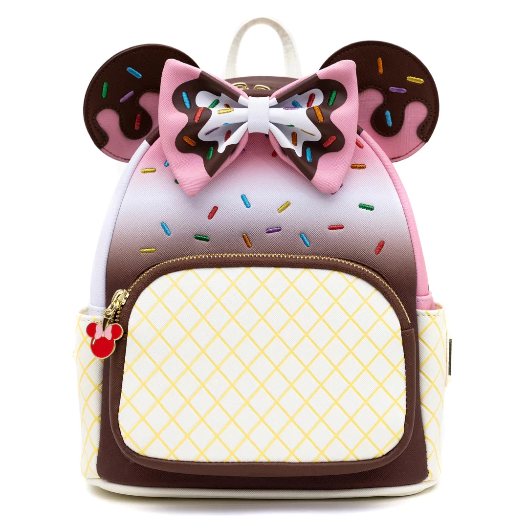 Loungefly - Disney Minnie Mouse Ice Cream Trio Mini Backpack - Pink A La Mode Exclusive 19 Loungefly - Disney Minnie Mouse Ice Cream Trio Mini Backpack - Pink A La Mode Exclusive - Image 17