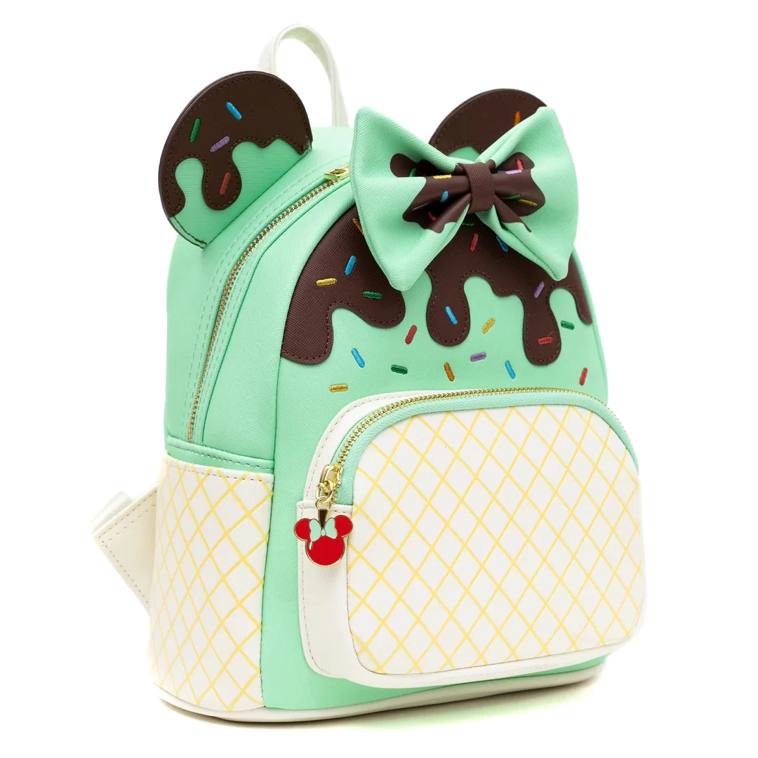 Loungefly - Disney Minnie Mouse Ice Cream Trio Mini Backpack - Pink A La Mode Exclusive 13 Loungefly - Disney Minnie Mouse Ice Cream Trio Mini Backpack - Pink A La Mode Exclusive - Image 11