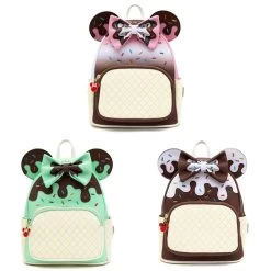 Loungefly - Disney Minnie Mouse Ice Cream Trio Mini Backpack - Pink A La Mode Exclusive