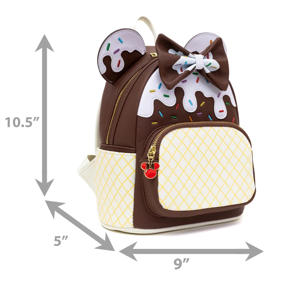Loungefly - Disney Minnie Mouse Ice Cream Trio Mini Backpack - Pink A La Mode Exclusive 10 Loungefly - Disney Minnie Mouse Ice Cream Trio Mini Backpack - Pink A La Mode Exclusive - Image 8