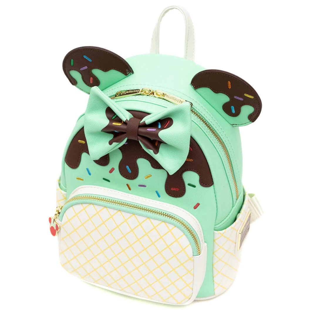 Loungefly - Disney Minnie Mouse Ice Cream Trio Mini Backpack - Pink A La Mode Exclusive 15 Loungefly - Disney Minnie Mouse Ice Cream Trio Mini Backpack - Pink A La Mode Exclusive - Image 13