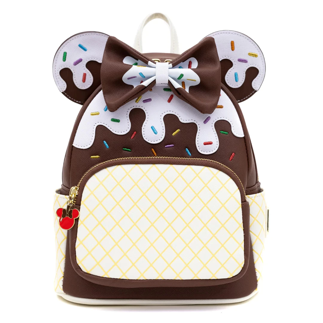 Loungefly - Disney Minnie Mouse Ice Cream Trio Mini Backpack - Pink A La Mode Exclusive 4 Loungefly - Disney Minnie Mouse Ice Cream Trio Mini Backpack - Pink A La Mode Exclusive - Image 2