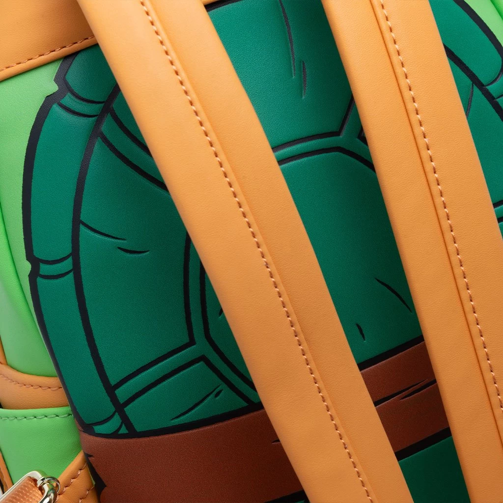 LOUNGEFLY 707 Street Exclusive -Nickelodeon TMNT Michelangelo Cosplay Mini Backpack 8 LOUNGEFLY 707 Street Exclusive -Nickelodeon TMNT Michelangelo Cosplay Mini Backpack - Image 6