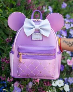 LOUNGEFLY 707 Street Exclusive -Disney The Minnie Mouse Classic Series Mini Backpack - Lavender Haze -Toy World Shop medium 37ff3e1f bdac 46d5 8e78 3b5af60e61aa