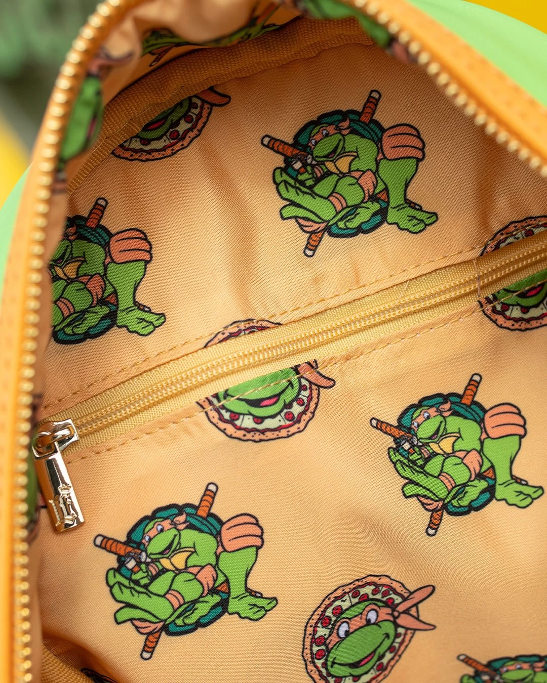 LOUNGEFLY 707 Street Exclusive -Nickelodeon TMNT Michelangelo Cosplay Mini Backpack 12 LOUNGEFLY 707 Street Exclusive -Nickelodeon TMNT Michelangelo Cosplay Mini Backpack - Image 10
