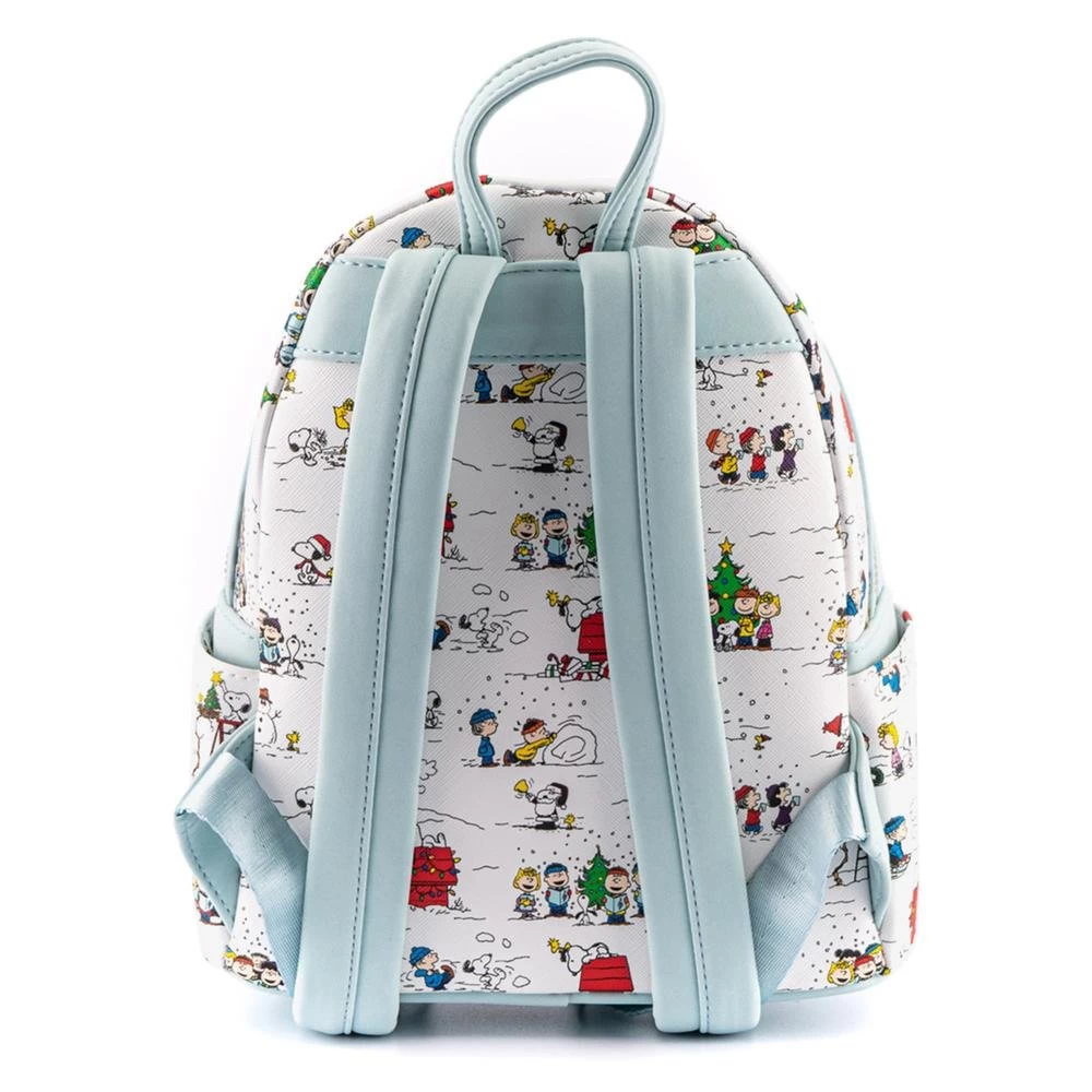 LOUNGEFLY Peanuts Happy Holidays Allover Print Mini Backpack 4 LOUNGEFLY Peanuts Happy Holidays Allover Print Mini Backpack - Image 2