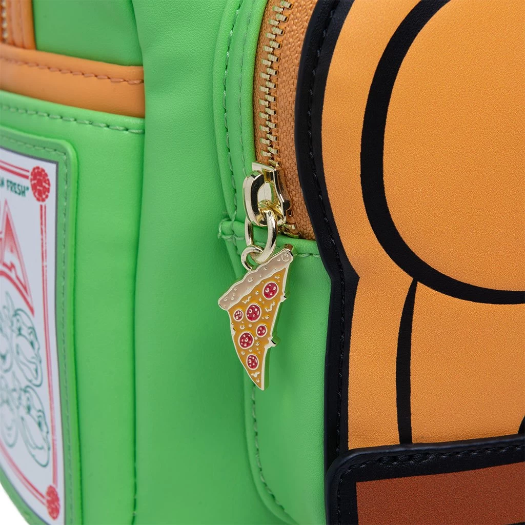 LOUNGEFLY 707 Street Exclusive -Nickelodeon TMNT Michelangelo Cosplay Mini Backpack 5 LOUNGEFLY 707 Street Exclusive -Nickelodeon TMNT Michelangelo Cosplay Mini Backpack - Image 3