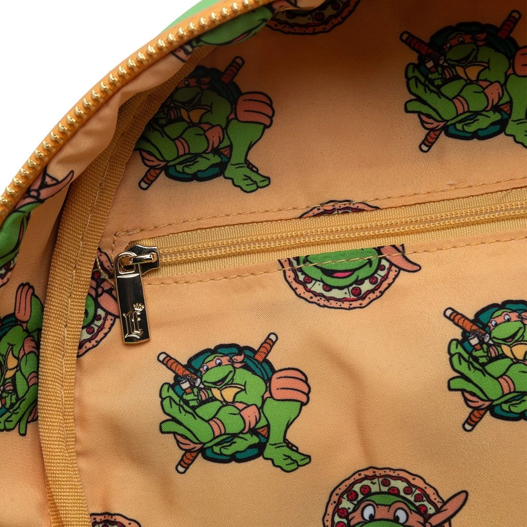 LOUNGEFLY 707 Street Exclusive -Nickelodeon TMNT Michelangelo Cosplay Mini Backpack 9 LOUNGEFLY 707 Street Exclusive -Nickelodeon TMNT Michelangelo Cosplay Mini Backpack - Image 7