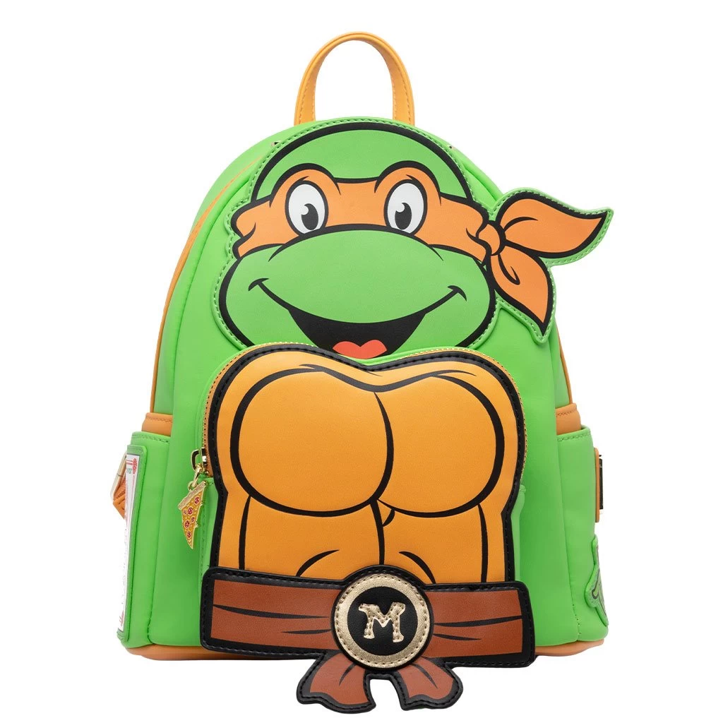 LOUNGEFLY 707 Street Exclusive -Nickelodeon TMNT Michelangelo Cosplay Mini Backpack 3 LOUNGEFLY 707 Street Exclusive -Nickelodeon TMNT Michelangelo Cosplay Mini Backpack