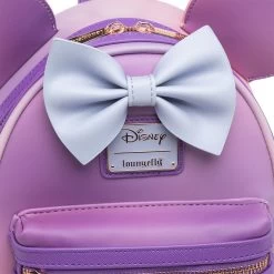 LOUNGEFLY 707 Street Exclusive -Disney The Minnie Mouse Classic Series Mini Backpack - Lavender Haze -Toy World Shop medium bcce8752 d8ea 47d4 a120 478350c3435d