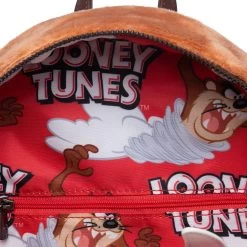 LOUNGEFLY 707 Street Exclusive -Warner Brothers Looney Tunes Tasmanian Devil Plush Cosplay Mini Backpack -Toy World Shop medium d5bfd5b0 bb4d 43e2 9bcb 6ac4c9de9a4d