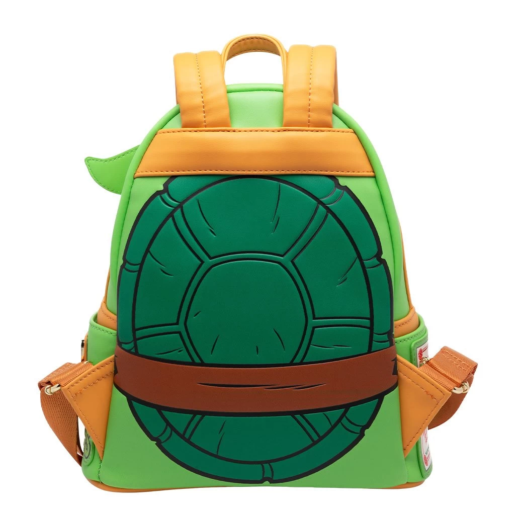 LOUNGEFLY 707 Street Exclusive -Nickelodeon TMNT Michelangelo Cosplay Mini Backpack 4 LOUNGEFLY 707 Street Exclusive -Nickelodeon TMNT Michelangelo Cosplay Mini Backpack - Image 2